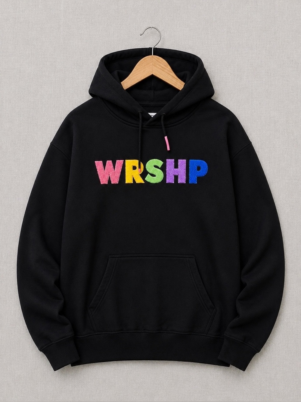 Black WRSH Pride Crewneck Hoodie